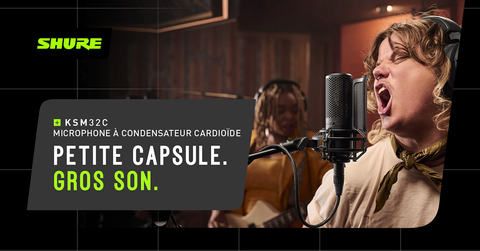 Shure KSM32C-SM : le micro condensateur neutre par excellence