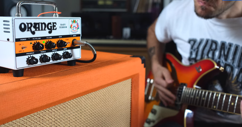 Orange Baby Terror: the 20W amp head that fits in a backpack
