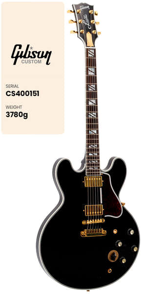 Gibson Custom Lucille Signature B.B. King Legacy Transparent Ebony CS MC #CS400151 B-Stock