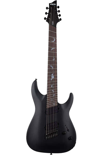 Schecter Damien 7 Multi-Scale Satin Black