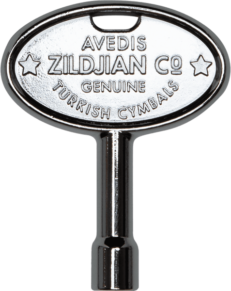 ZKEY CHROME DRUM KEY W/ ZILDJIAN TRADEMARK