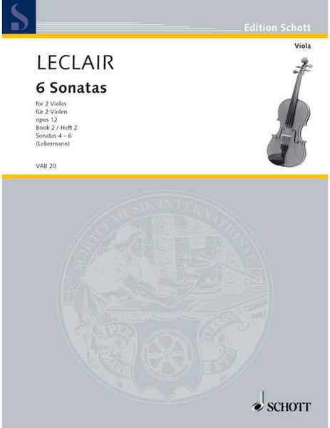 Leclair - Six Sonatas Op. 12 - 2 Altos