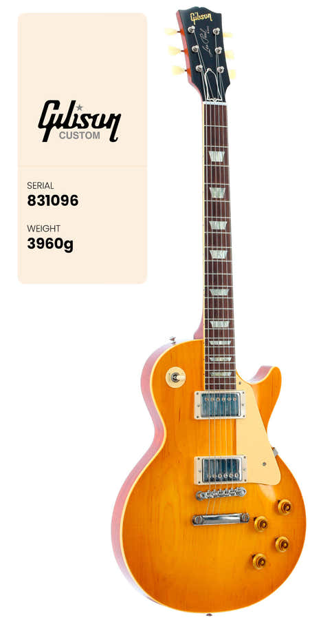 Les Paul Standard 1958 Light Aged Lemon Burst CS MLC #831096