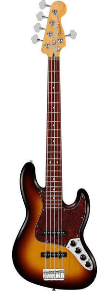 Fender Jazz Bass V Active Player II Modified RW 3 Tone Sunburst