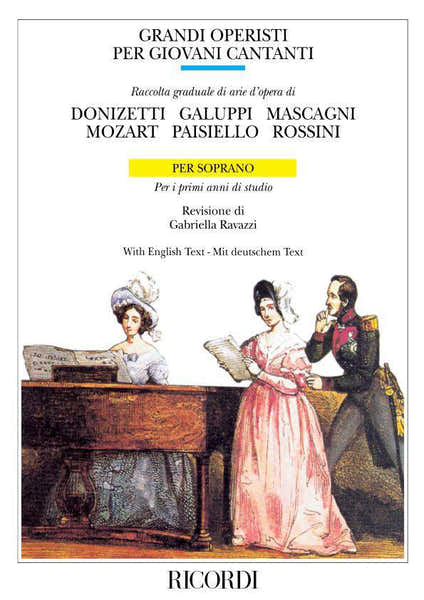 Ricordi Grandi Operisti Per Giovani Cantanti - Chant et Piano
