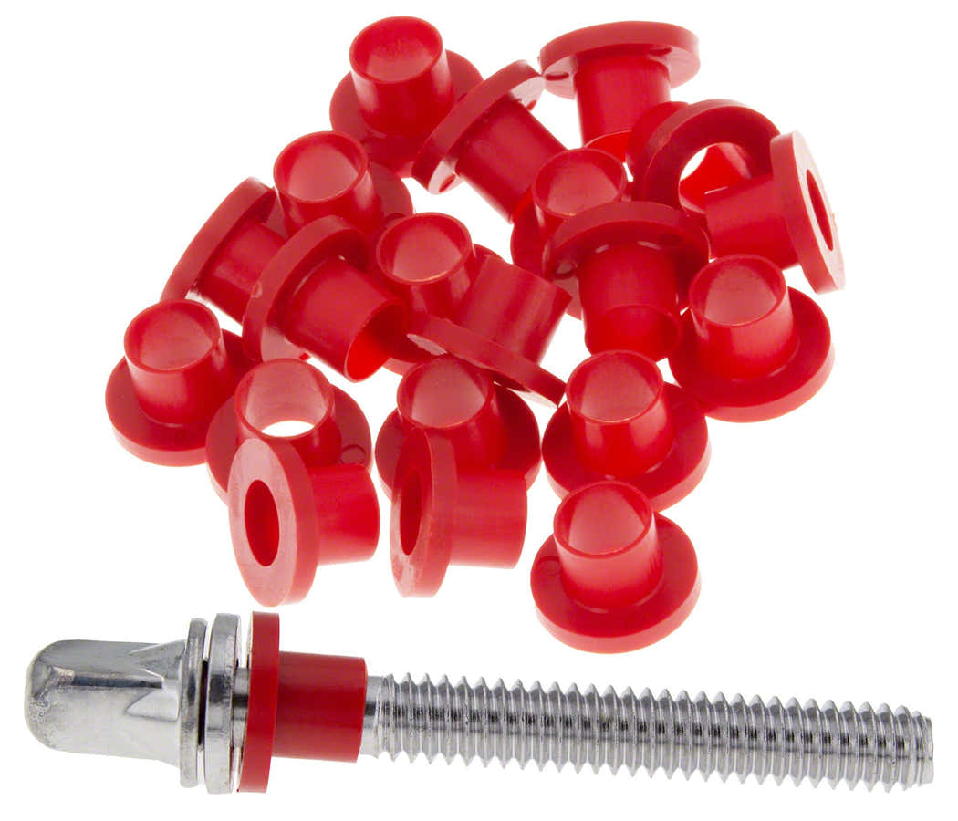TRW100R - NYLON TENSION ROD WASHERS - RED (X100)