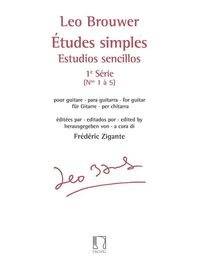 Brouwer Leo - Etudes Simples - Estudios Sencillos (serie 1)- Guitare