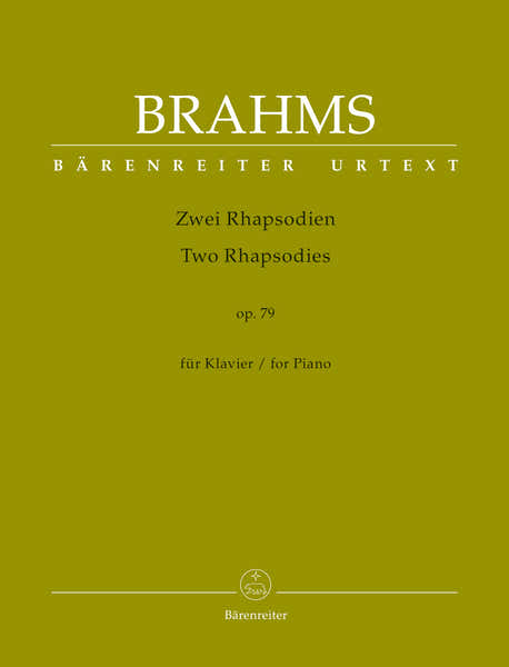 Brahms J. - 2 Rhapsodies Op.79 - Piano