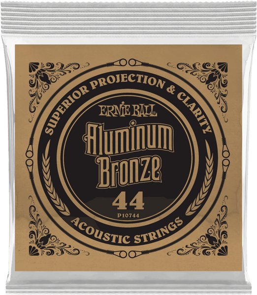 Ernie Ball .044 ALUMINUM BRONZE WOUND ACOUSTIC GUITAR STRINGS