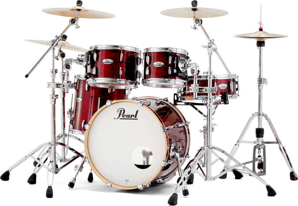 Pearl Professional Series 4-pc Shell Pack Fusion 20 Velvet Crimson