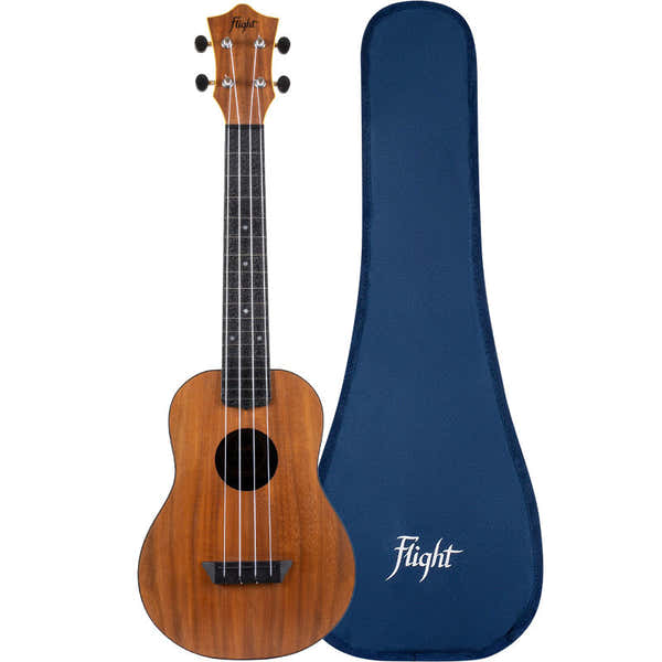 Flight Tuc55 Travel Concert Ukulele - Acacia