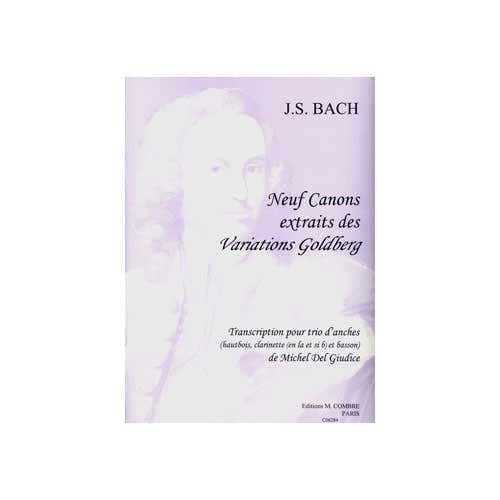 Combre Bach - 9 Canons Extr. Variat.goldberg - Trio D'anches