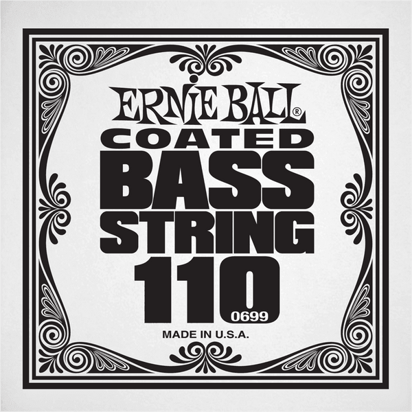 Ernie Ball .110 COATED NICKEL WOUND ELECTRIC BASS STRING SINGLE