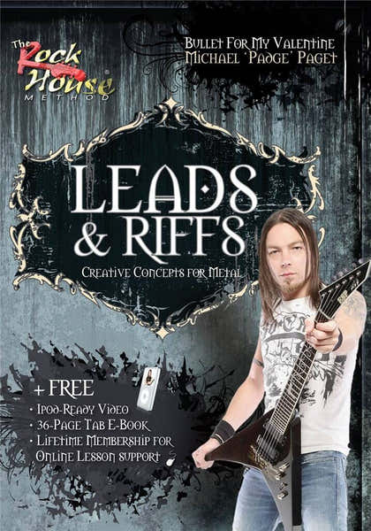 Hal Leonard Michael Paget Of Bullet For My Valentine - Leads & Riffs Creative Concepts For Metal Rock House DVD