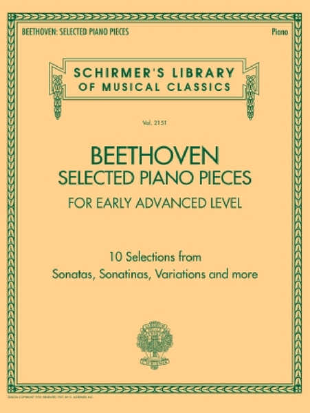 Hal Leonard LUDWIG VAN BEETHOVEN - SELECTED PIANO PIECES: EARLY ADVANCED - PIANO
