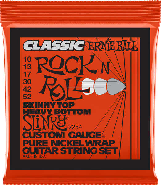 Ernie Ball 2254 Skinny Top Heavy Bottom 10-52