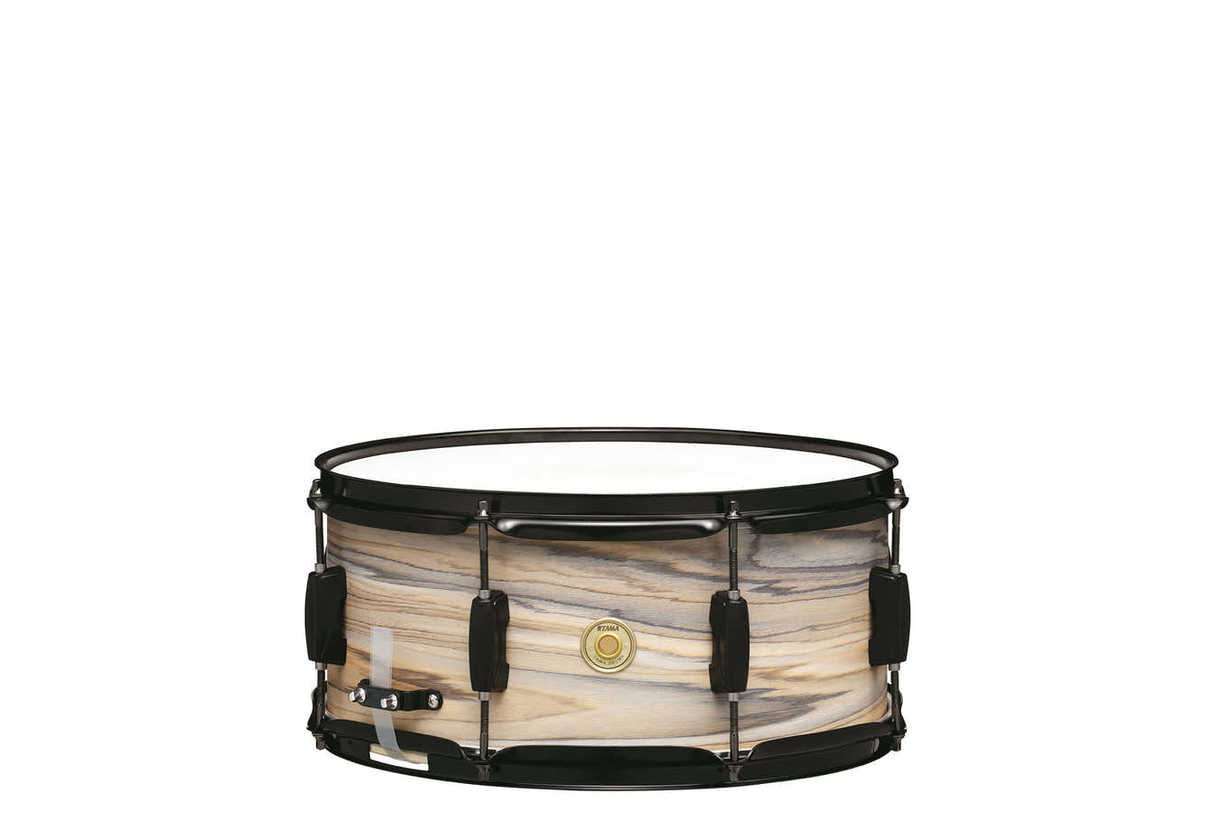 WOODWORKS 6.5"X14" SNARE DRUM NATURAL ZEBRAWOOD WRAP