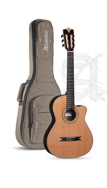 Alhambra Concert Cs-3 Cw E8 Crossover + 9738 25mm Gigbag