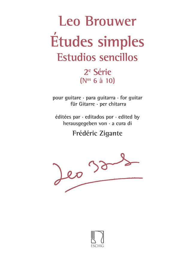 Brouwer Leo - Etudes Simples - Estudios Sencillos (serie 2)- Guitare