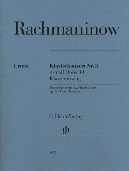 Henle Verlag Rachmaninov S. - Concerto Pour Piano N°3 Re Mineur Op.30 - Reduction Piano
