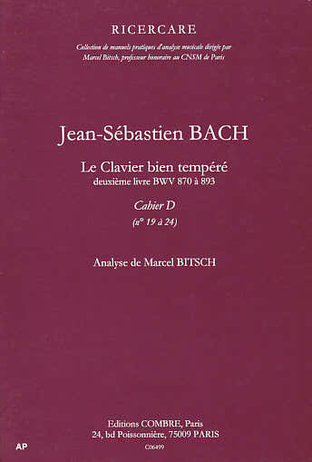 Combre Bach - Clavier Bien Tempéré-livre 2-D - Analyse