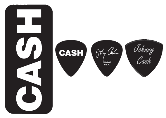 Dunlop 6 x Johnny Cash Bold Heavy Tin