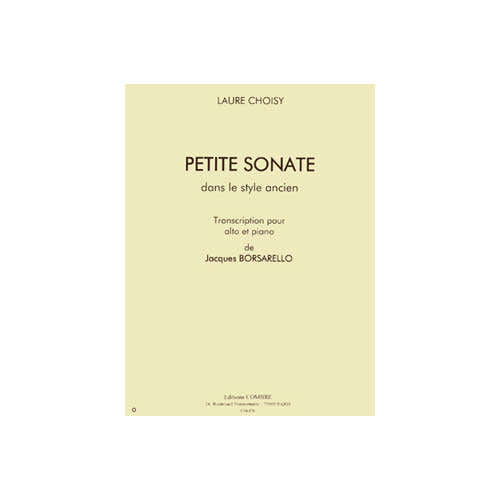 Combre Choisy - Petite Sonate - Alto et Piano