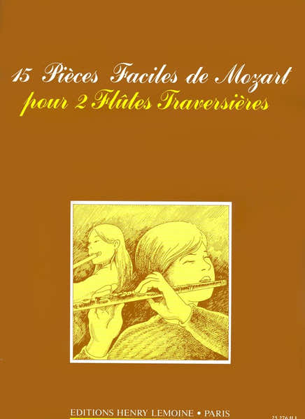 Lemoine Mozart - Pièces Faciles (15) - 2 Flûtes