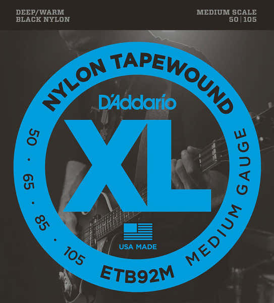 D'ADDARIO ETB92m Nylon Tapewound Medium Scale 50-105