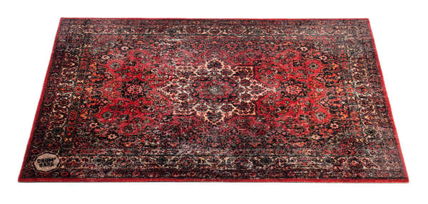 Drum N Base VP130-ORD - VINTAGE PERSIAN STAGE / DRUM MAT 1.30 X 0.90M ANTI-SLIP - ORIGINAL RED