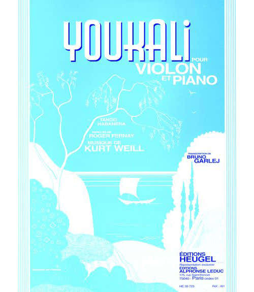 Leduc WEILL K. - YOUKALI - VIOLON ET PIANO