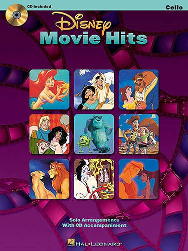 Hal Leonard DISNEY MOVIE HITS + TELECHARGEMENT AUDIO- CELLO