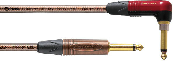 Cordial Guitar Cable Jack/jack Silent Angled Metal - 3M