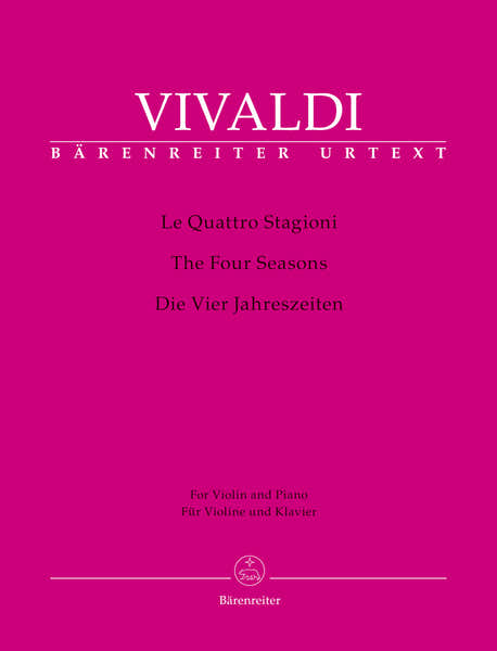 Barenreiter Vivaldi Onio - Les 4 Saisons Op.8 Nr. 1-4 - Violon Corde Basse Continue
