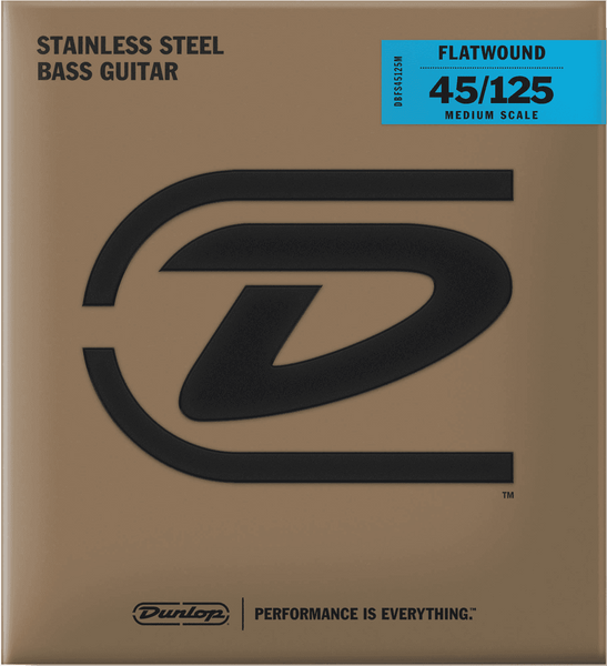 DBFS45125M Stainless Steel Flatwound Medium Scale 5C 45-105