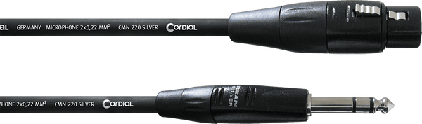 Cordial Audio Cable XLR Female/jack Stereo 3 M