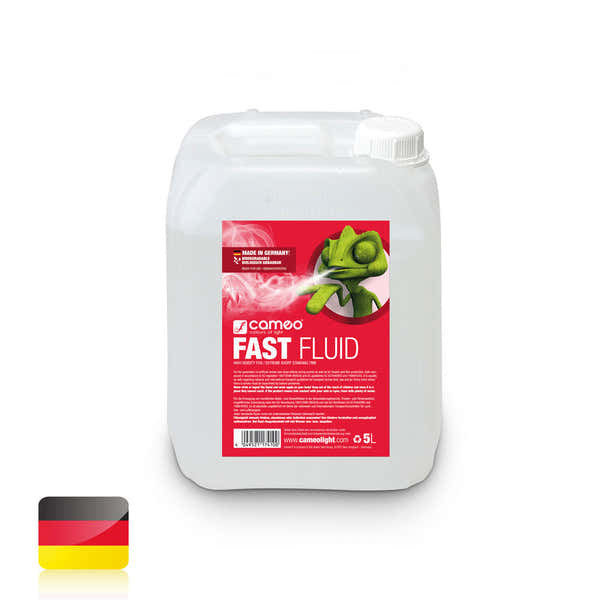 Cameo FAST FLUID 5L - VERY HIGH DENSITY AND VERY SHORT HOLDING LIQUID FOR SMOKE MACHINES - 5L