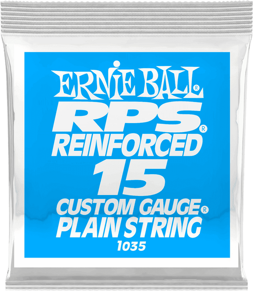 Ernie Ball .015 RPS REINFORCED PLAIN ELECTRIC GUITAR STRINGS