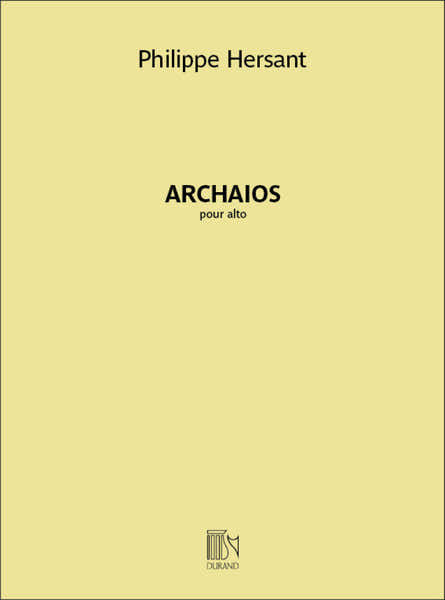 Durand Hersant Philippe - Archaios - Alto