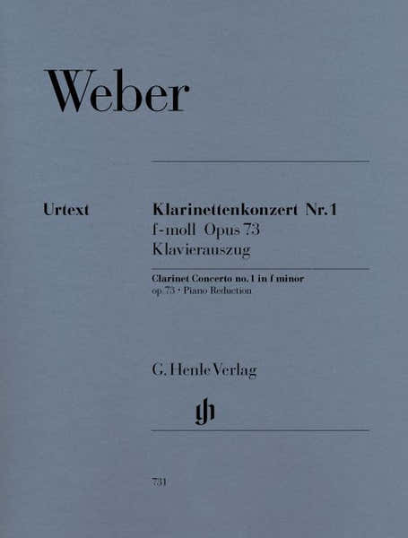 Henle Verlag Weber C.M.V. - Clarinet Concerto And Orchestra No. 1 F Minor Op. 73