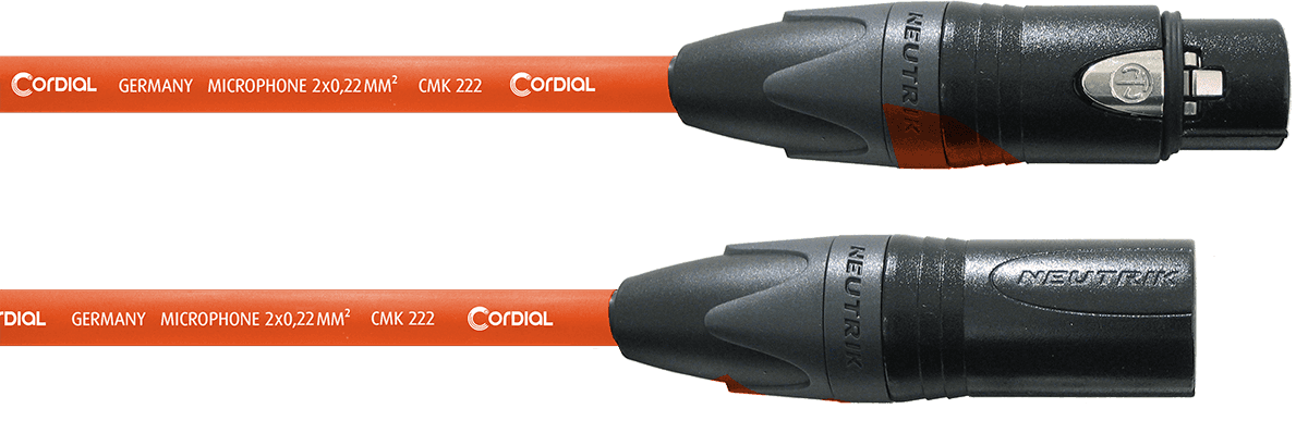 XLR MICROPHONE CABLE 5 M ORANGE