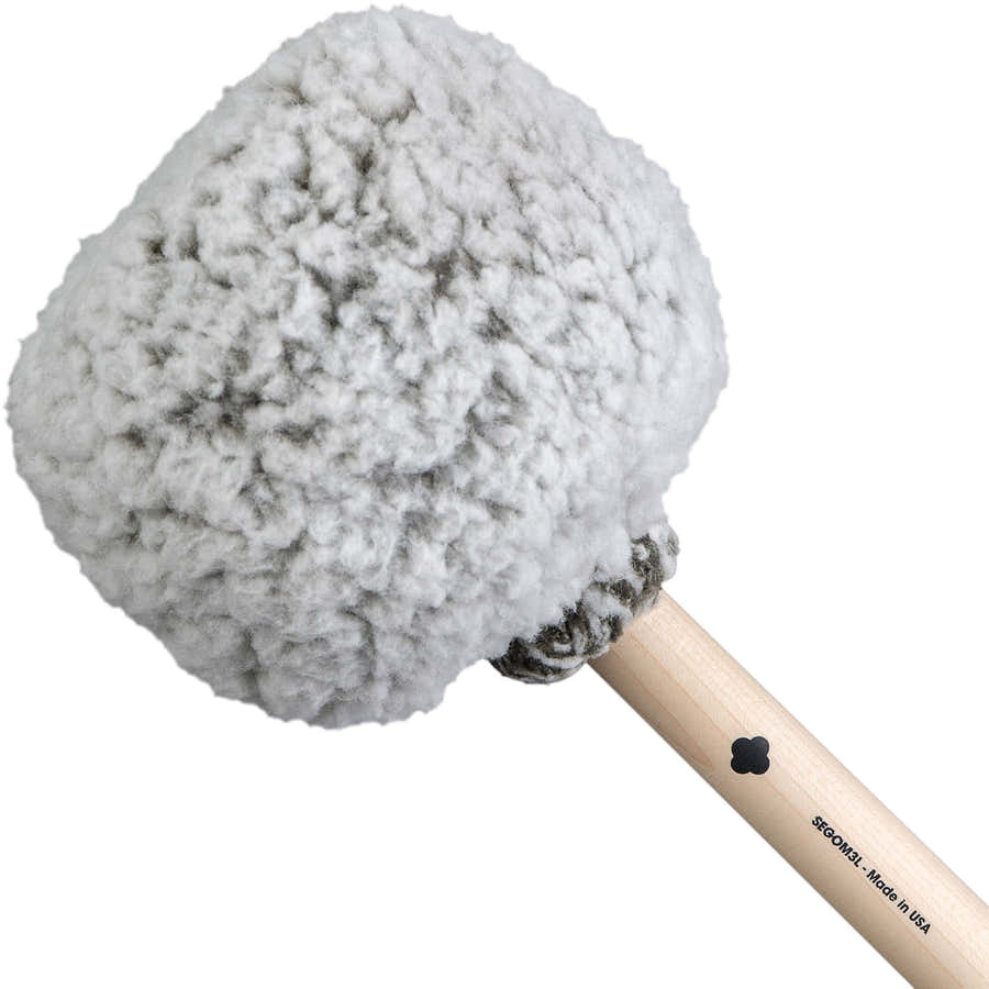 Gong Mallet Vikrampal Natural Balance - Large, Frosted Olive