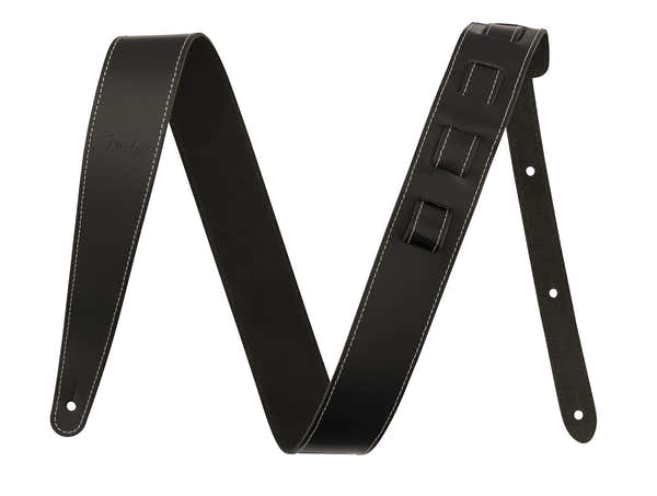 2" Essentials Leather Strap Black