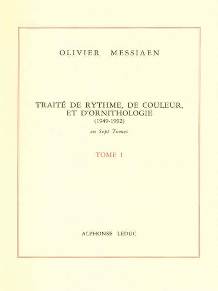 Leduc Traité de Rythme de Couleur et d'Ornithologie