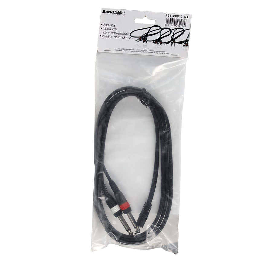 Male Stereo Jack 2 X Male Mono Jack