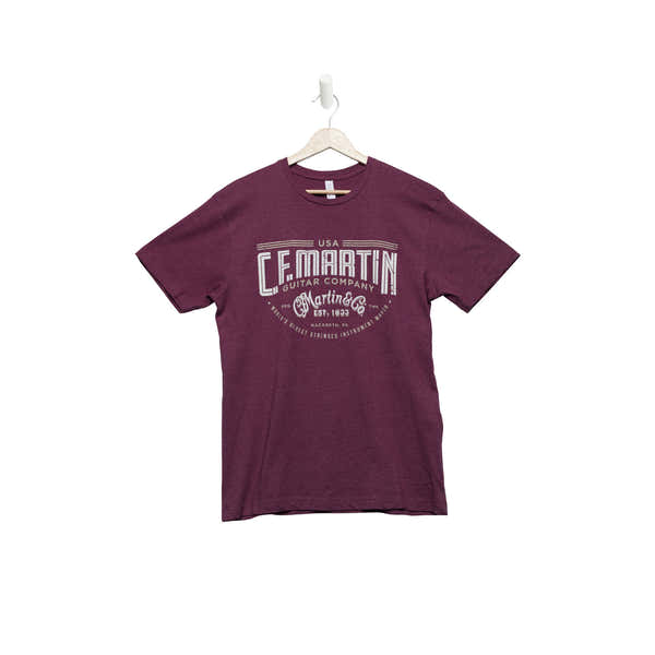 C.F. Martin & Co Tee-Shirt Worldsoldest,Vinburgundy,S