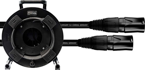CORDIAL CAT 5E - S/UTP plugs NE8MXB1 / HIROSE RJ45 / cable reel 50 m
