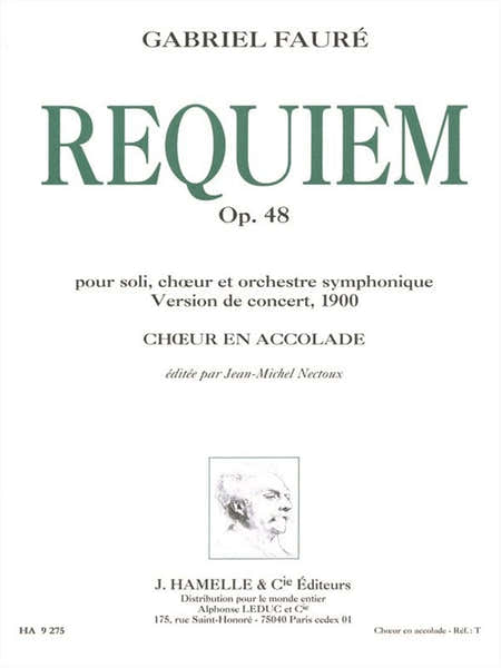 Leduc Requiem Op. 48 version 1900 choeur en accolade