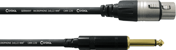 Audio Cable XLR Female - Mono Jack 7,5 M