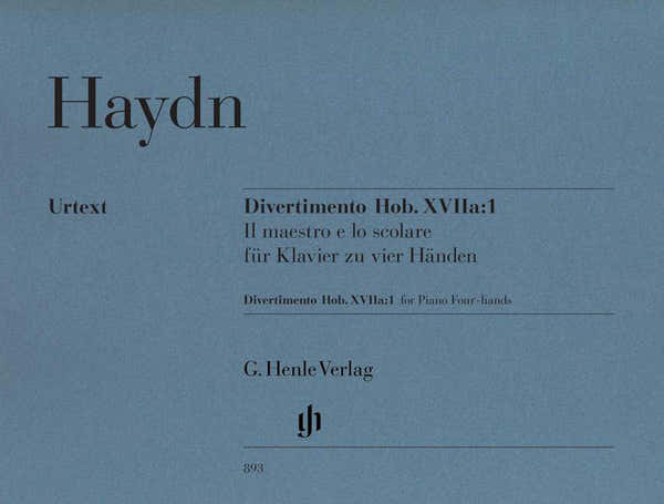Henle Verlag Haydn - Divertimento "il Maestro E Lo Scolare" Hob. Xviia:1 - Piano (4 Hets)